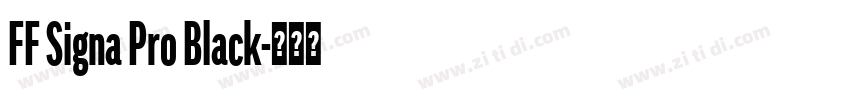 FF Signa Pro Black字体转换